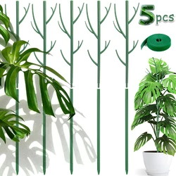70cm Plant Support Stakes Reusable Simulated Tree Branch Plant Stakes Vine Climbing Bracket for Potted Plants Garden Tools