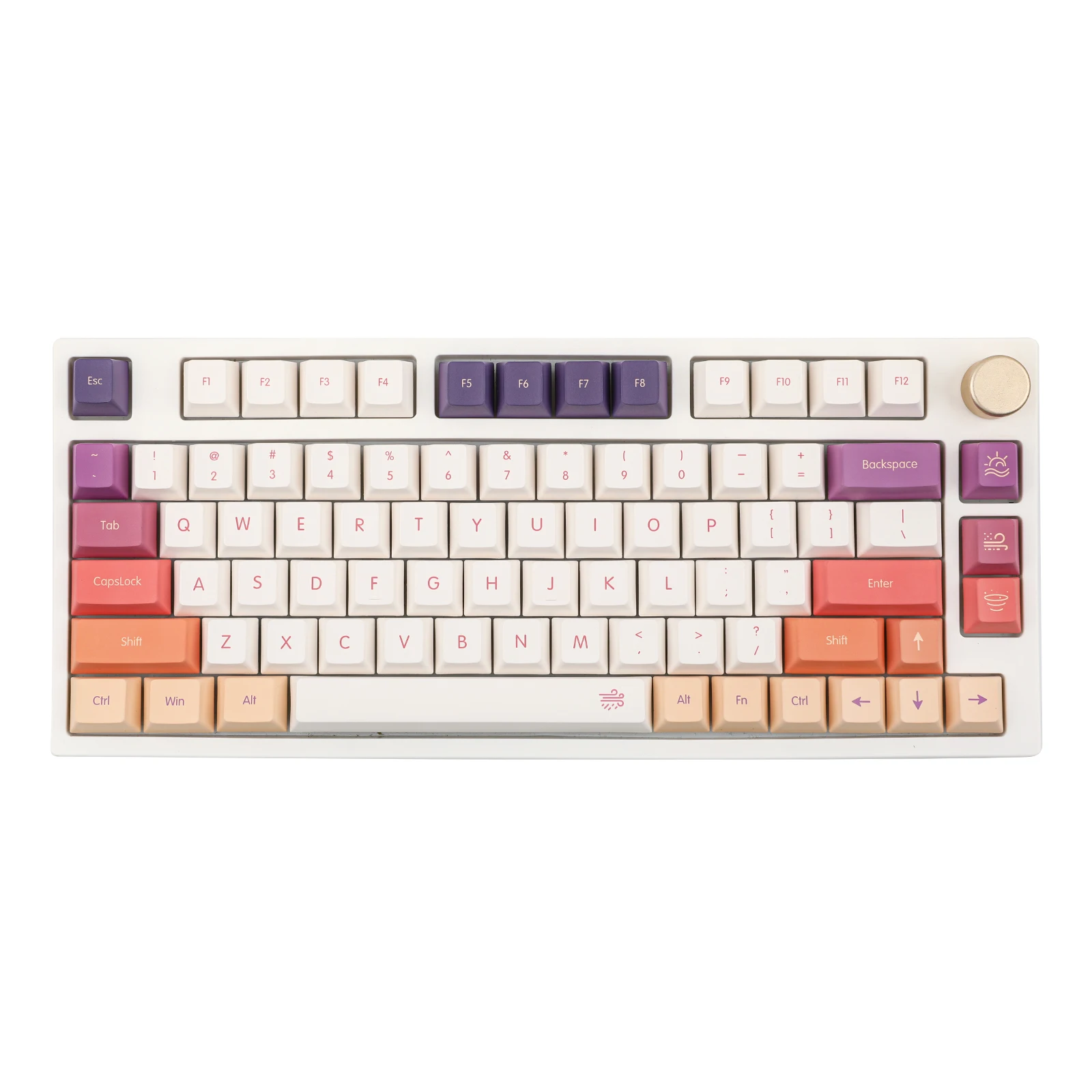 

EPOMAKER Mist Clouds 143 Key Custom Dye Sublimation PBT Cherry Profile Keycap Set for Mechanical Gaming Keyboard ANSI Gift