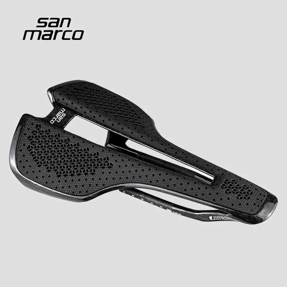 

Велосипедное седло San Marco 3D-печатное, карбоновое, для шоссейных и горных велосипедов, ультралегкое, монококовое, эргономичное, 250*138 мм, 141 г, велозапчасти