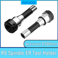R8 Spindle ER16 ER20 ER25 ER32 ER40 Collet chuck A M UM Nut Tool Holder M12 Thread 7/16 Milling Machine Tool Holder taper shank
