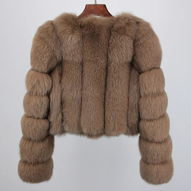 Hot selling fashion new women's genuine fur high-end fox fur young short cross-border fox fur fur tops and jackets