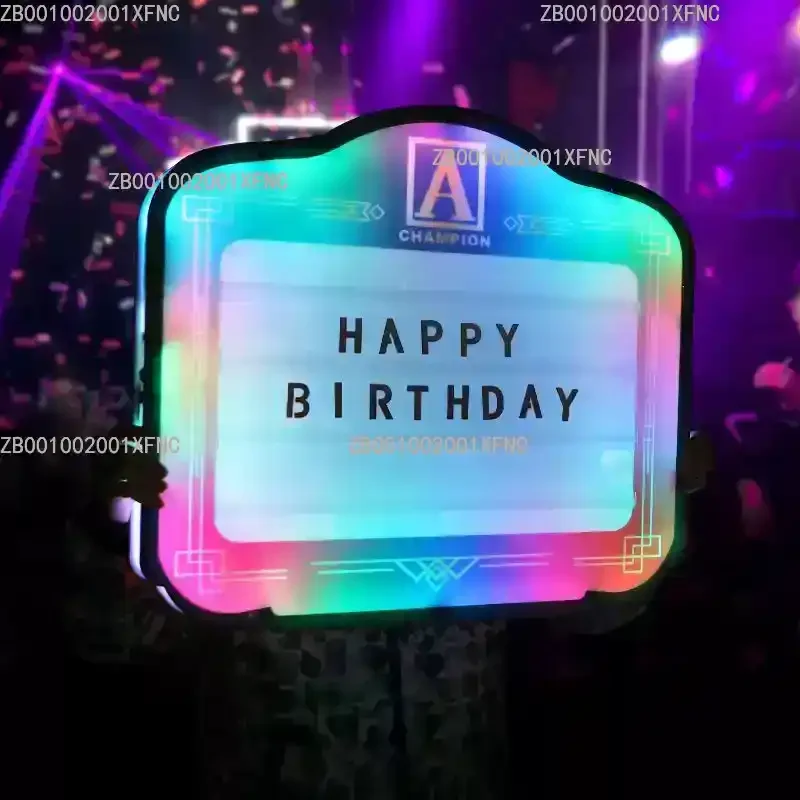 Luminous Acrylic Hand Card, Letter Light Sign, Removable Card Props for Bar & Wine Atmosphere