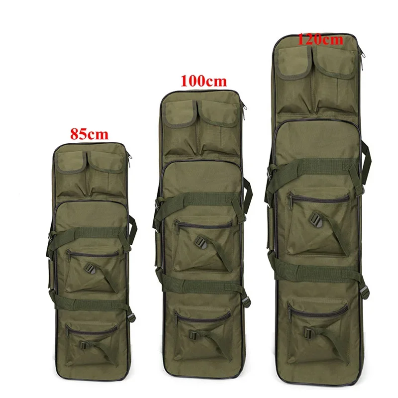 85/100/120cm Dual Rifle Carrying Gun Bag Backpack Airsoft Holster Hunting Backpack Long Guns Case Square Carry Bags