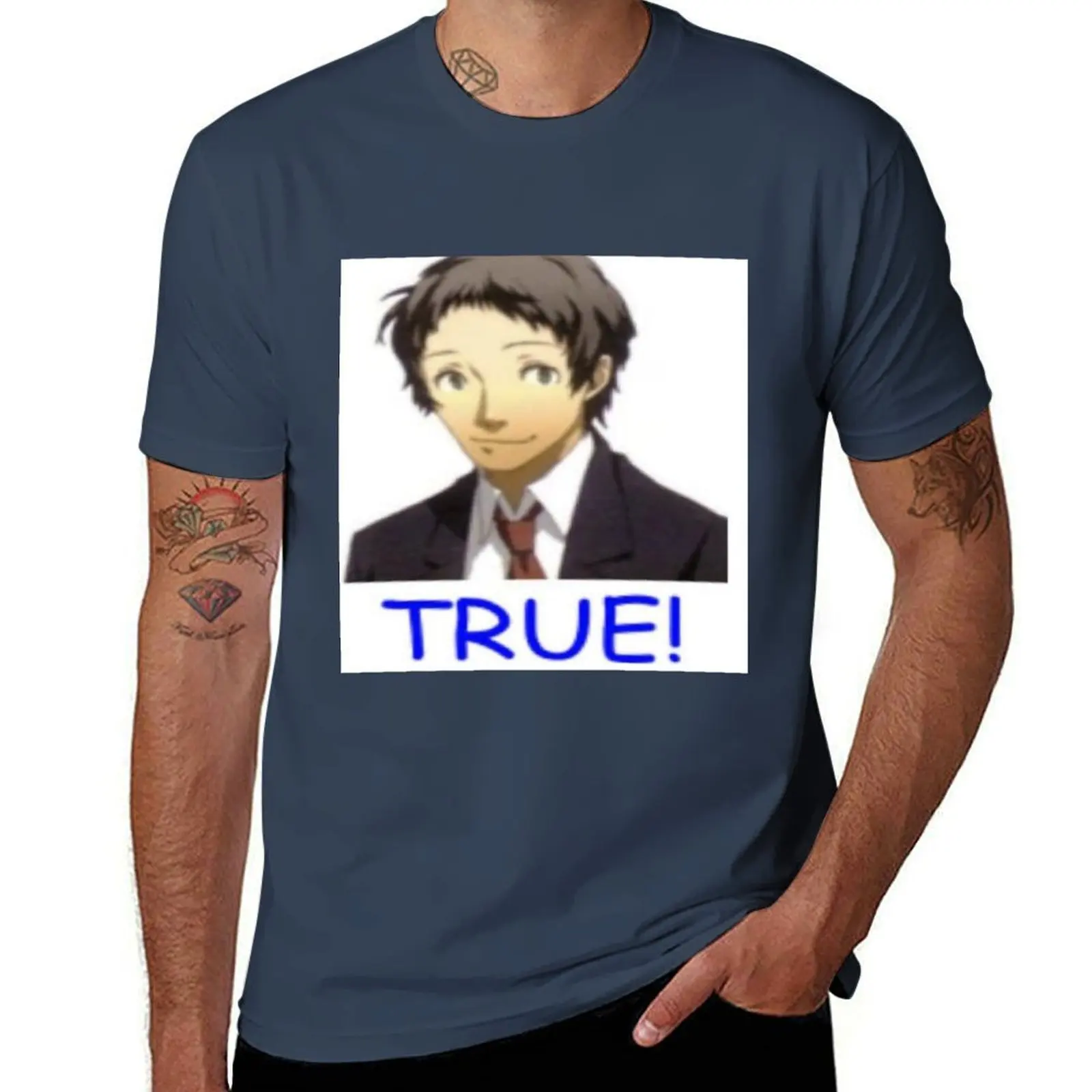 

adachi true T-Shirt man t shirts for men man tshirt man graphic t shirt T-Shirt