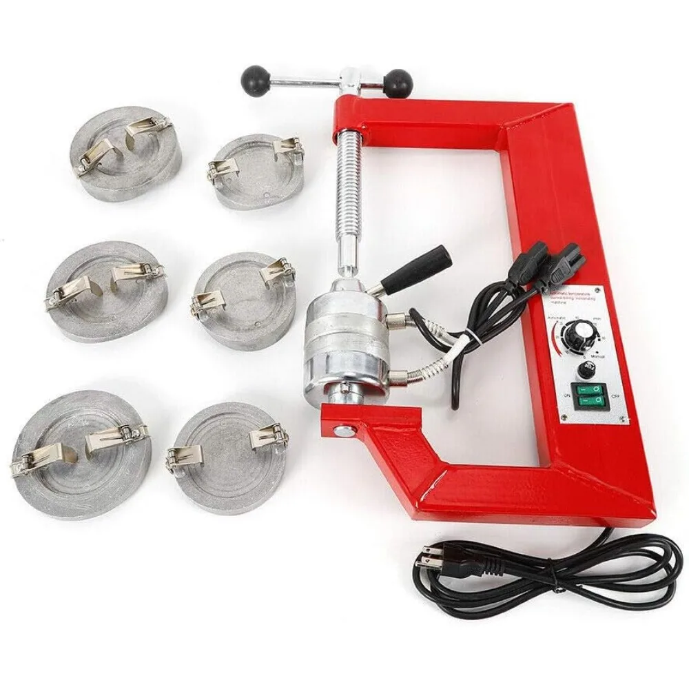 آلة إصلاح تسخين الإطارات الأوتوماتيكية المفلكنة مع 6 قوالب 140-165 ℃ معدات المرآب 110 فولت لشاحنة السيارة #2