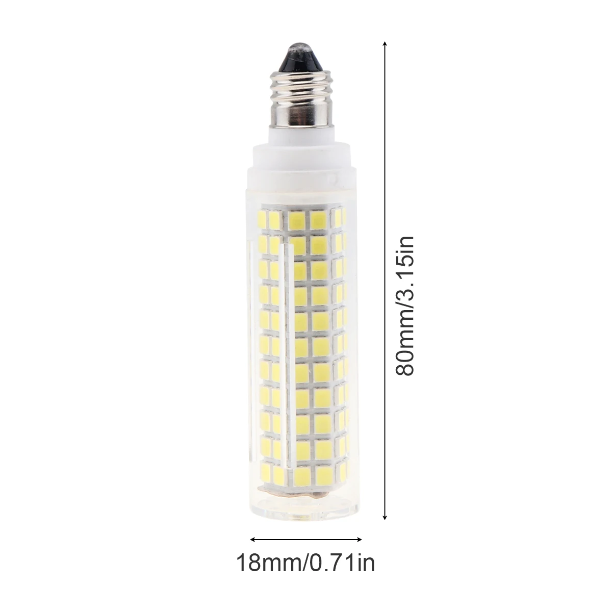 Pop Dimmable E11 LED Bulb Light 15W 110V White / Warm White 136 LEDs 2835 SMD Corn Bulbs Ceramic Lamp Lighting Accessories