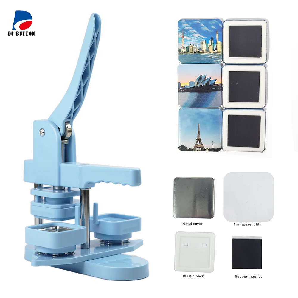 

50*50mm 2inch Square Fridge Magnet Making Machine Kit Including 100 pcs Magnet Materials