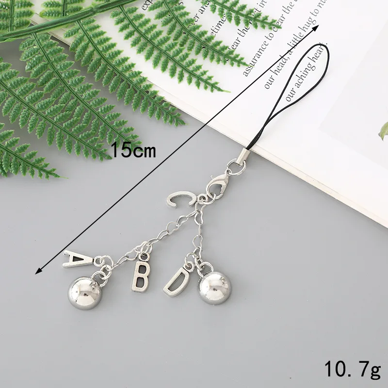 Creatieve Nieuwe Liefde Kralen Hanger Telefoon Hoesje Sleutelhanger Hanger Handgemaakte Metalen Ketting Hanger Klein Geschenk