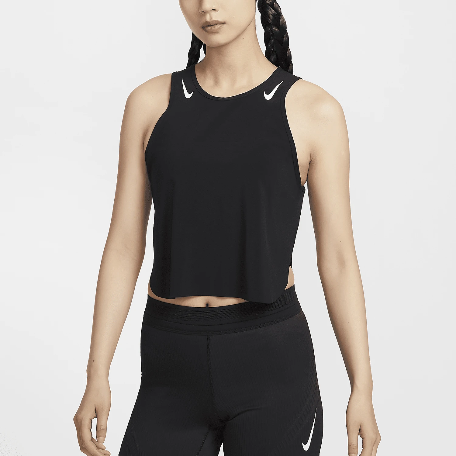 Nike genuine Dri FIT women's round neck breathable sports running vest FN2714-010