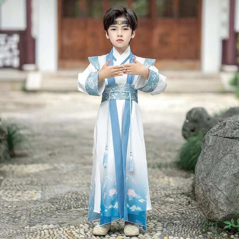 

Tang Suit Chinese Style Boy Hanfu Stage Wear Costume Cosplay Performance Clothes