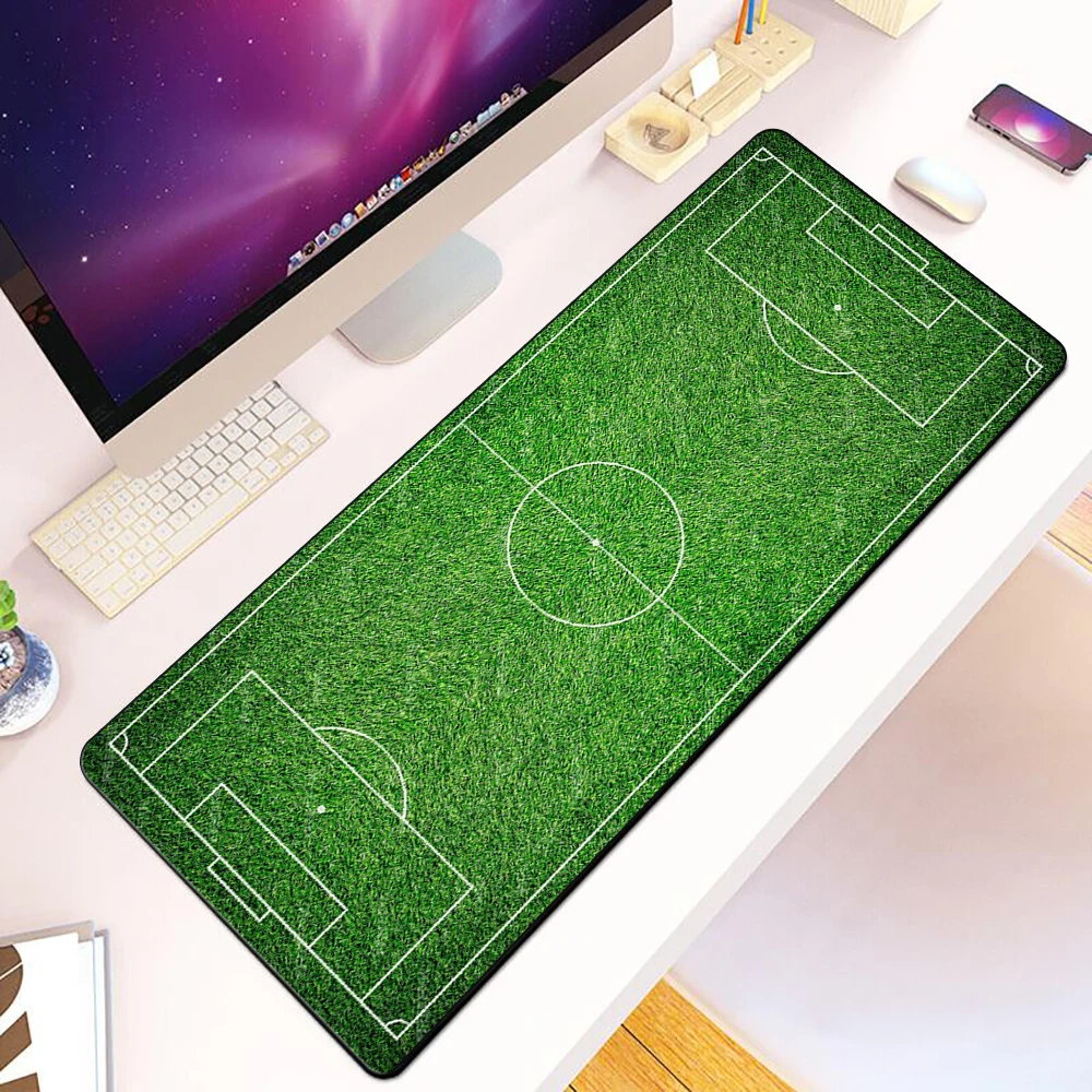 Football Field Plan Mousepad HD Printing Computer Gamers Locking Edge Non-slip Mouse Pad XXL90x40cm Keyboard PC Desk Pad