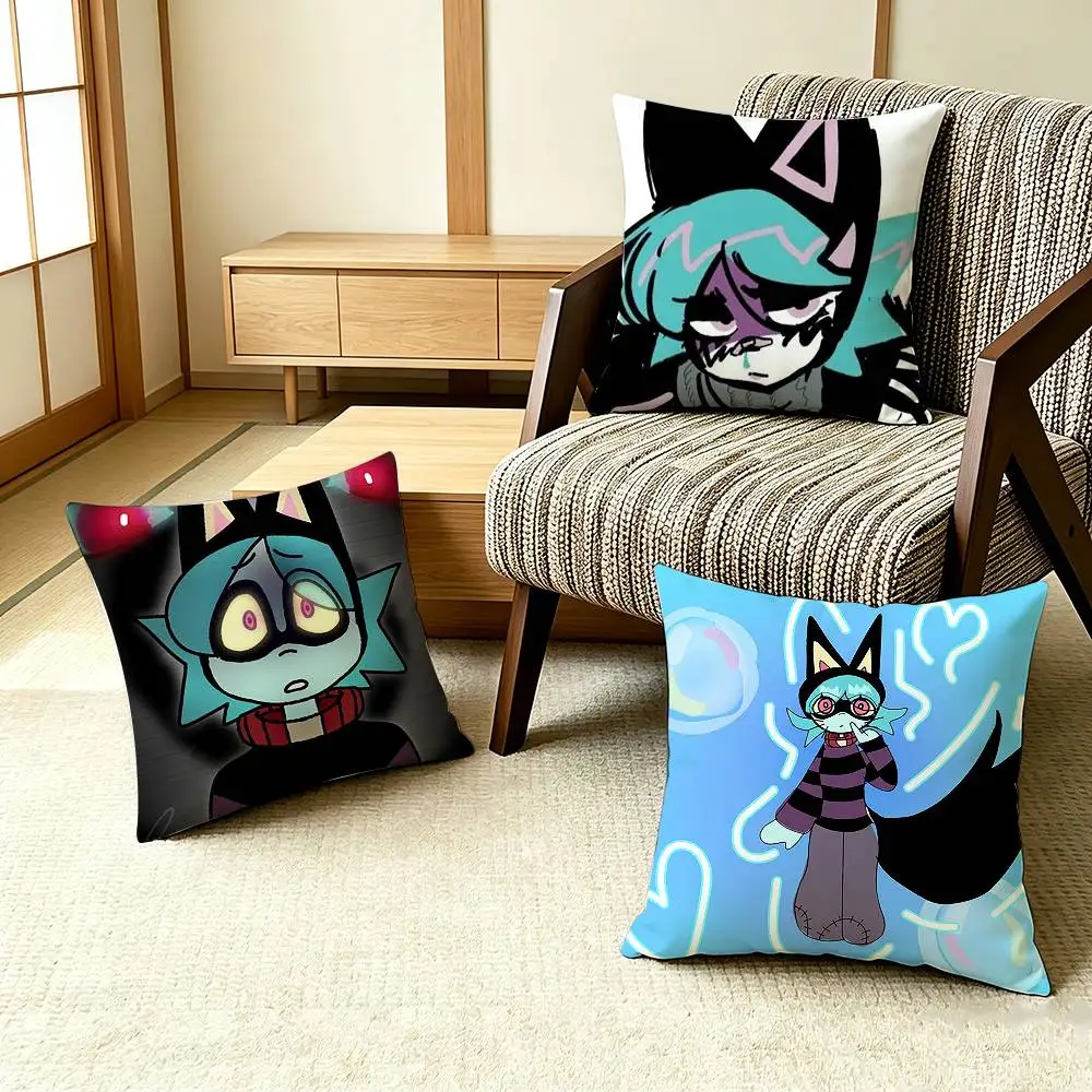 PSYCHO CUTIES U-Ushka Pillow Case Pattern Printed Pillowcase For Living Room Sofa Cushion Cover