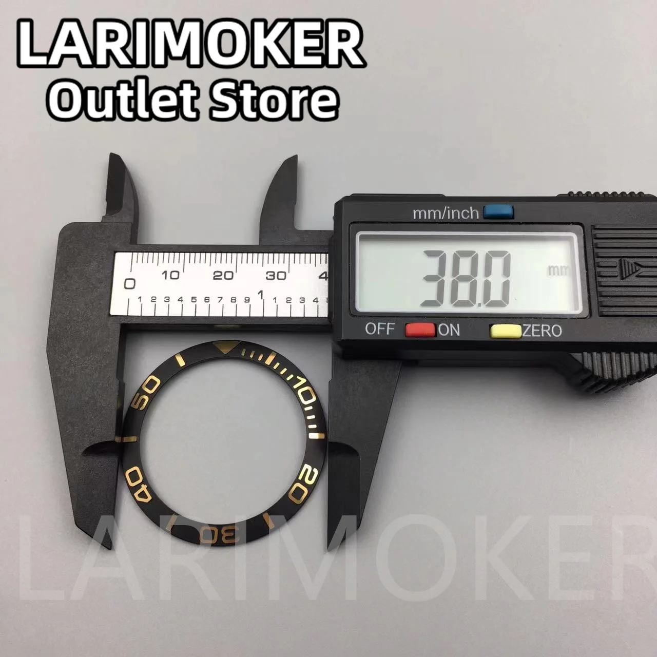 LARIMOKER insertos de bisel de cerámica de 38mm, insertos de bisel de inclinación de relojes coloridos, piezas de caja de reloj de 40mm, nuevo