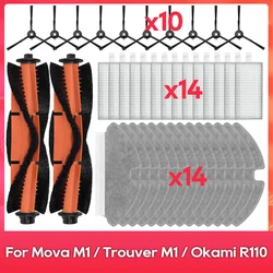 Compatibile per ( Dreame Mova M1 / Trouver M1 ) Aspirapolvere Robot Spazzola Laterale Filtro HEPA Panno per Mop Accessori Parte