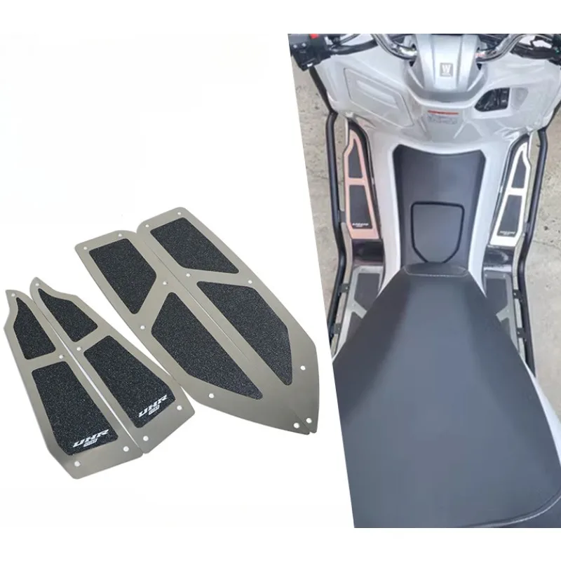 

Scooter Foot Rests For HAOJUE UHR150 304 Stainless Steel Diamond Sand Anti-slip Wear-resistant Material Footrests Accessories