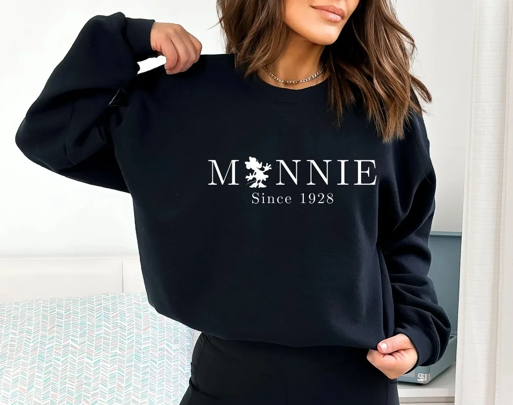 سويت شيرت ريترو ميني ماوس سويت شيرت ميني عتيق من ديزني لاند ميني سويت شيرت ديزني عطلة مملكة سحرية #1