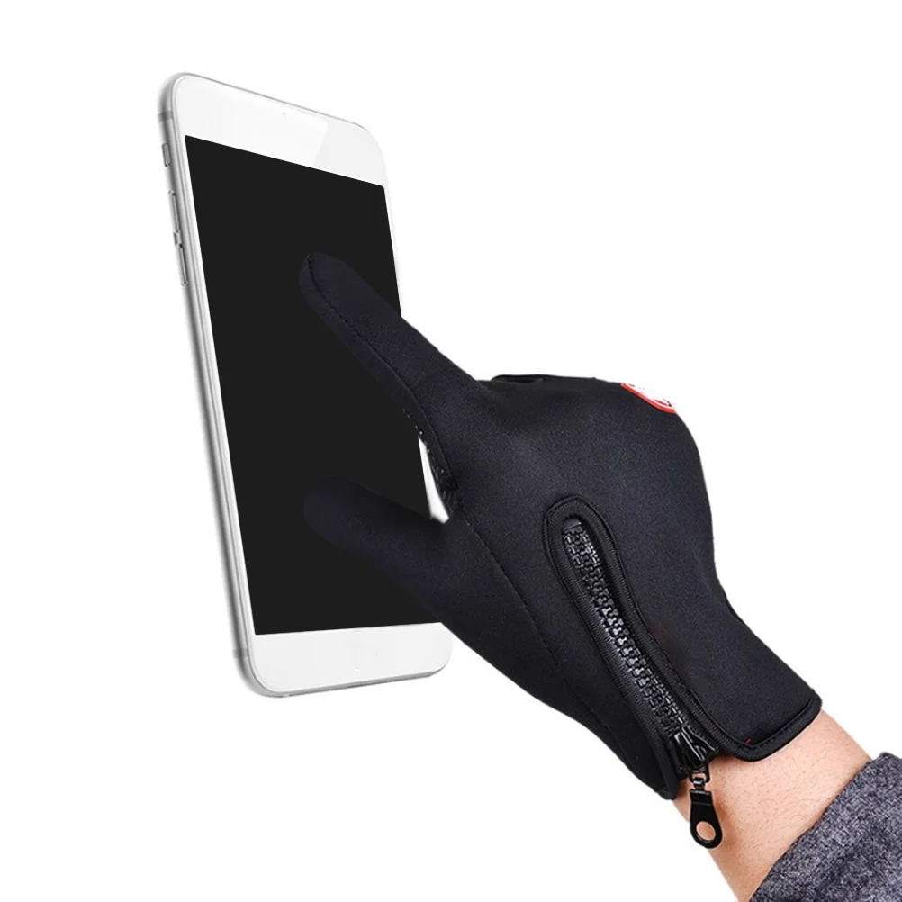 

Waterproof Touch Screen Gloves for Men Women Winter Black Snow Ski Thermal Cycling Bike Anti Slip Outdoor Sports Gloves