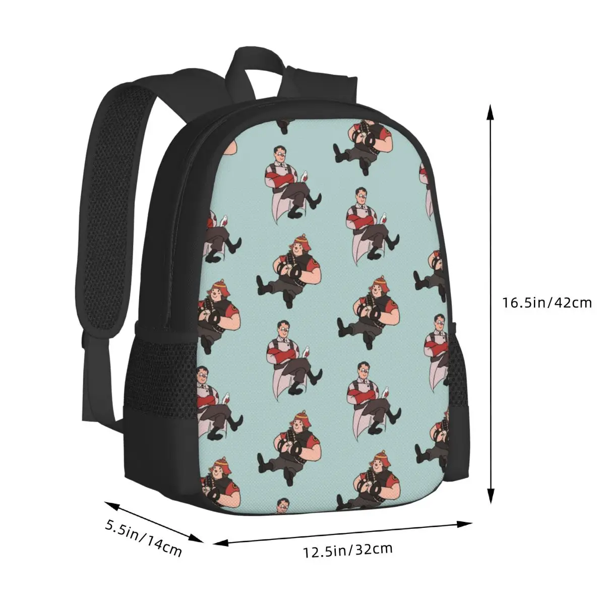 TF2 - Heavy And Medic Pocket Friends! Student Backpack School Bag Hiking Travel Daypack Boys Girls Fashion Bookbag Shoulder Bags