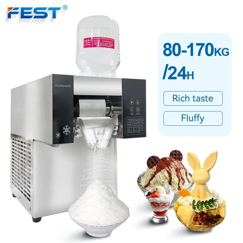 

FEST новый тип корейской машины для производства мороженого Bingsu Snow Flake с воздушным водяным охлаждением авто для продажи