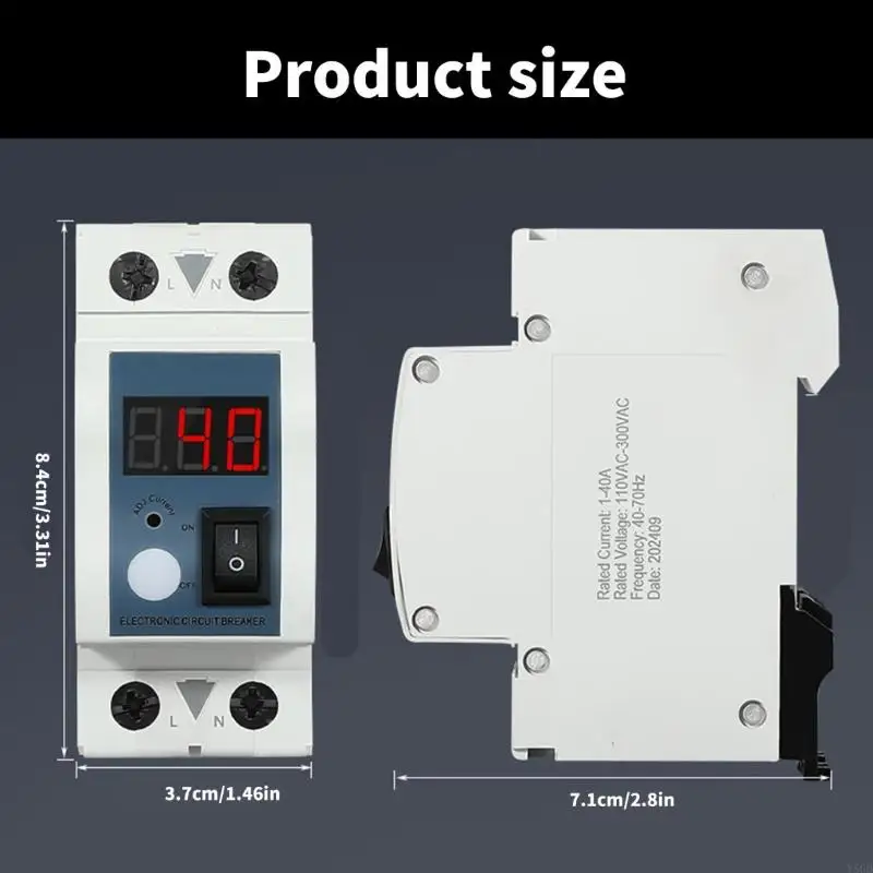 Y5GD Limitatore corrente regolabile isolato 40A Manutenzione attrezzatura industriale Installazione semplice per del