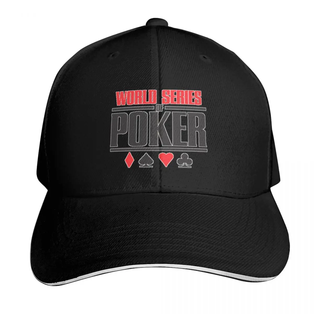WSOP Baseball Cap Adjustable Buckle Closure Moisture Wicking Quick Dry Curved Brim Classic Fit