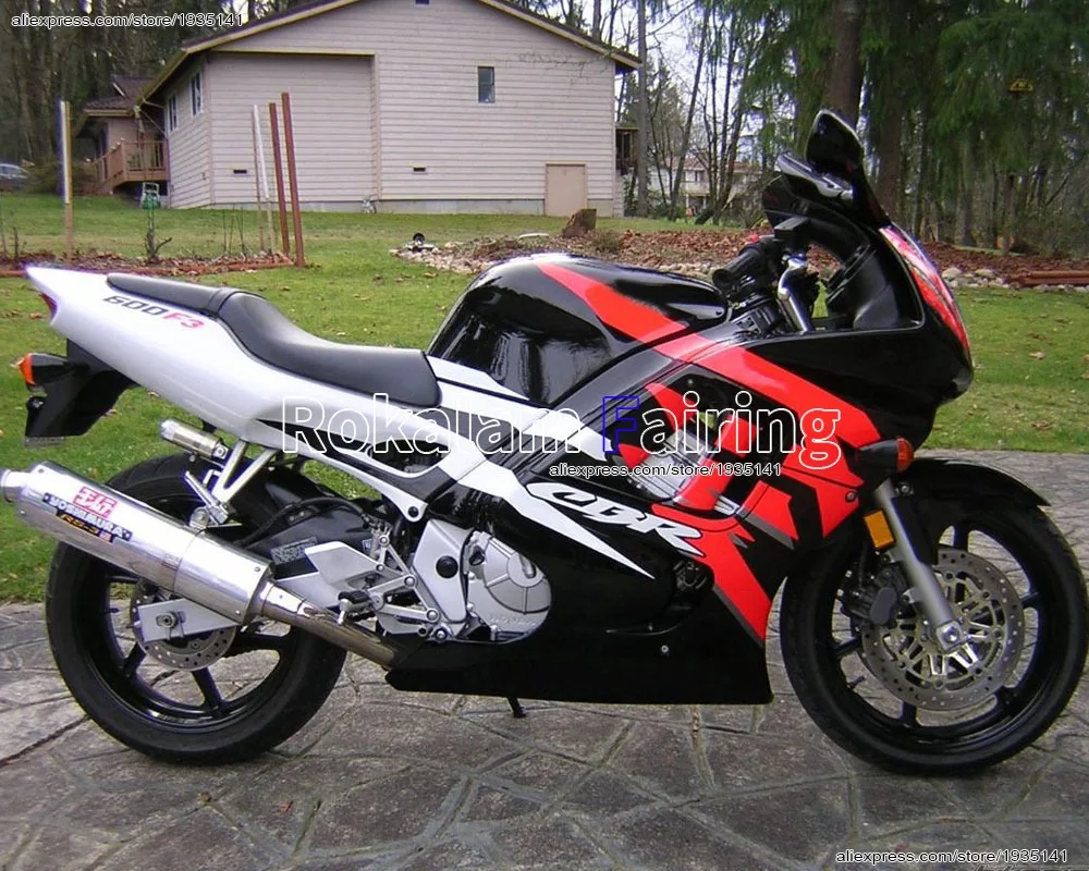 

For Honda CBR600 F3 1997 1998 Parts CBR600F3 97 98 CBR 600 Red Black White Motorbike Fairing Kit (Injection molding)