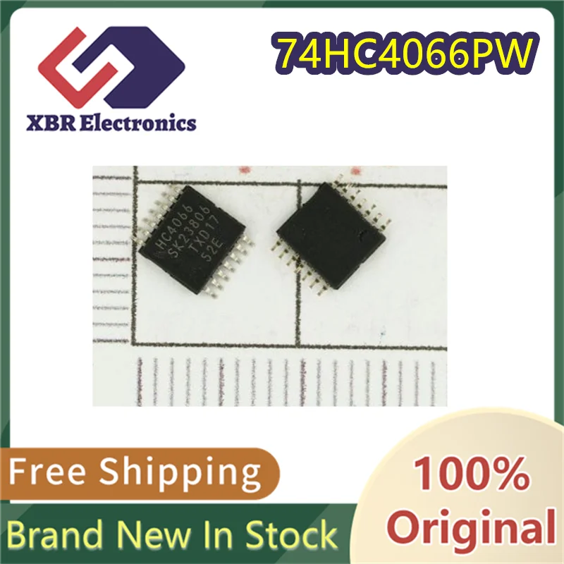 (20/50 pieces) 74HC4066PW HC4066 TSSOP-14 Quad SPST Analog Switch Chip Brand New Original Authentic Spot