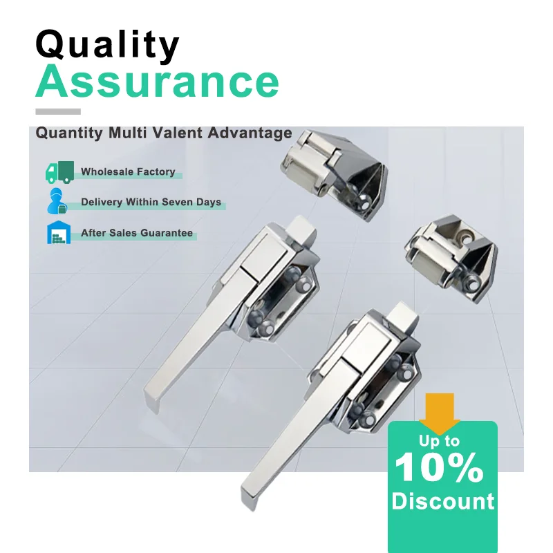 Handle with Buckle Zinc Alloy for Industrial Use Suitable for Machinery Equipment Ovens Steam Cabinets Cold Storage