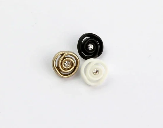 30pcs/lot Size:11mm Round Buttons with Crystal Stone Resin Shirt Button Scrapbooking DIY Accessories (ss-91)