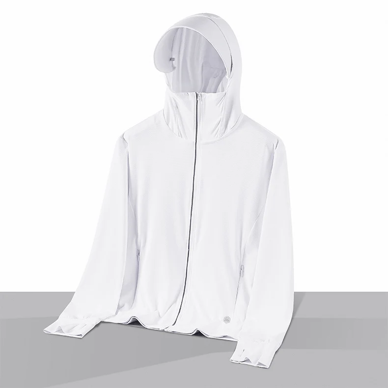  Sommer Dünne Paar Sport Freizeit Sonnenschutz Kleidung Komfortable Hohe Qualität Eis Seide Atmungsaktive Outdoor UV Schutz Mantel – Detail 16