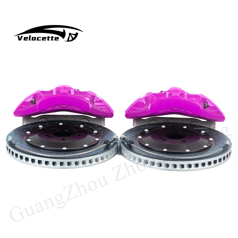 اكسسوارات السيارات الخارجية الجبهة الفرامل الفرجار 8N 10 بيستونز الجانب مكبح قرصي الفرجار الجمعية غطاء الفرجار تسلا نموذج Y