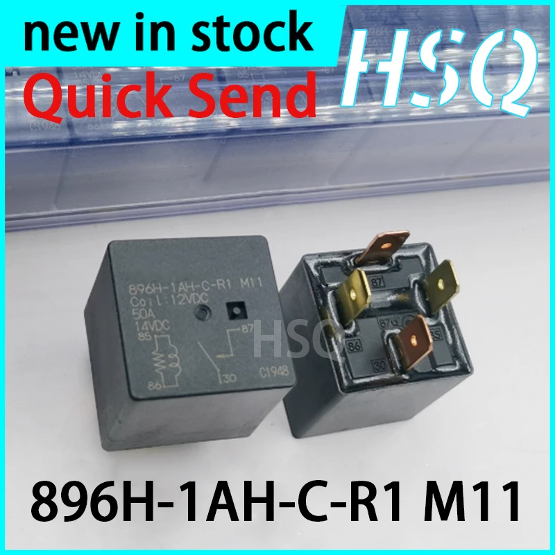 1PCS New 896H-1AH-C-R1 M11 12VDC 4-pin Normally Open 50A Automotive Relay