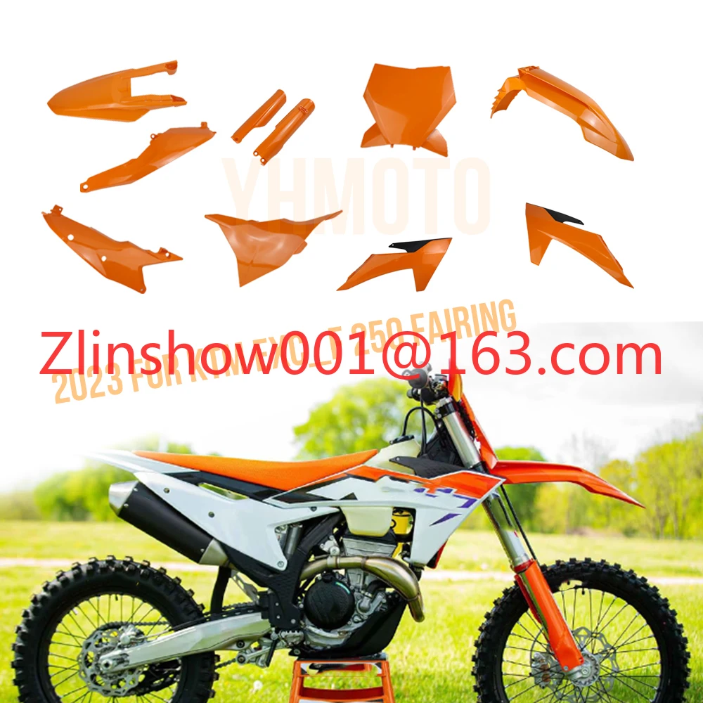 Motorcycle Fairing Verkleidung 2023 for Complete Fairing Kit 125-450 SX/XC/SX-F/XC-F (Orange) for Motorcycle Accessories