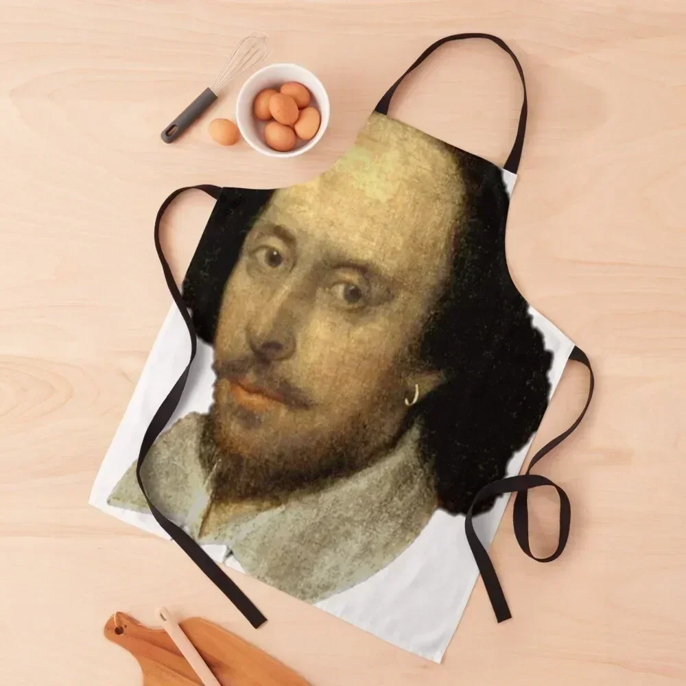 

William Shakespeare: The Head of English Theatre Apron Kitchen Supplies Men'ss Sexy professional hairdressing Apron