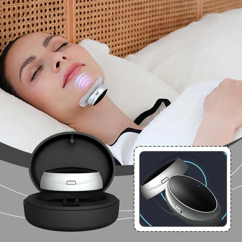 

1PCS Technology Pulse Massage Design Rechargeable Smart Anti Snoring Device Dual For Sleep Apnea Relief Home Travel Accessoion
