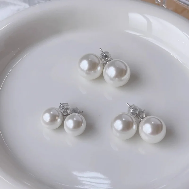 

Supports laboratory testing of S999 pure silver Australian mother-of- pearl earrings for women, shell natural white p