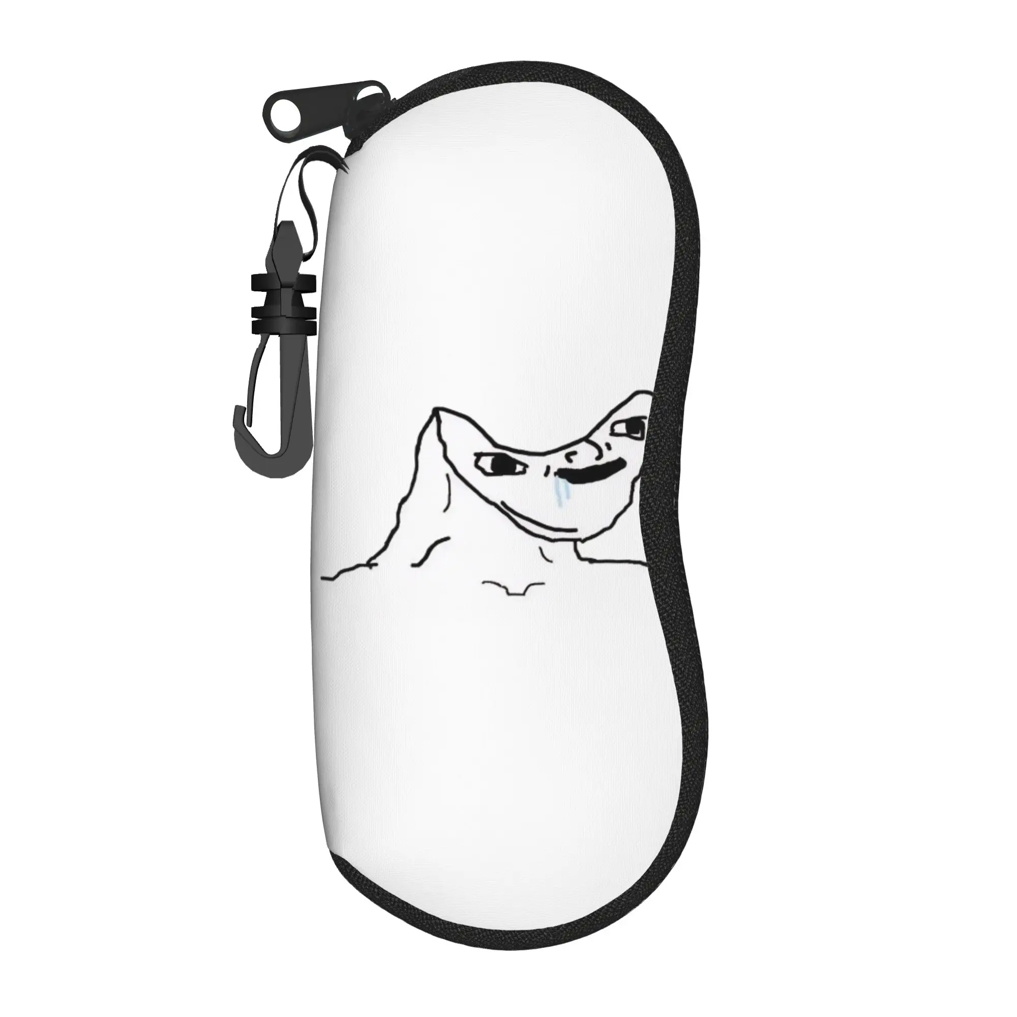 Wojak mushroom Glasses Case Unisex Portable Accessories  Reading Storage Box Ultra Eye Contacts Case