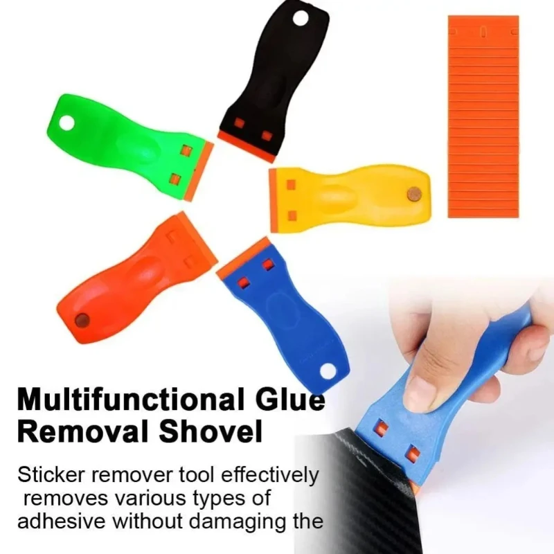 

Multi functional single head plastic adhesive removal scraper car film maintenance tool cleaning shovel adhesive removal scraper