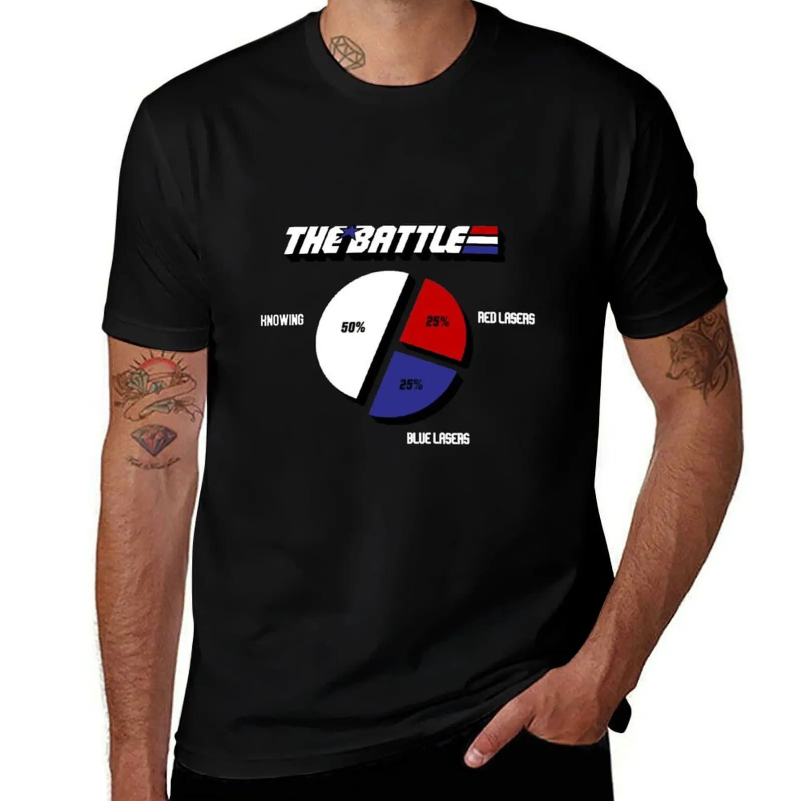 

Knowing is Half The Battle The Rest is Laser T-Shirt mens graphic t shirts t shirt personalised T-Shirt