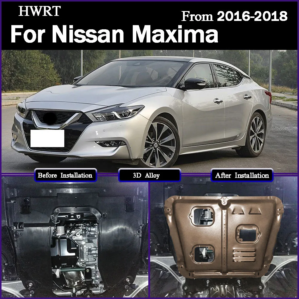 

Under Engine Guard Splash Shield Mud Fender Cover Plate Fender Mudguard Protector For Nissan Maxima‌ 2016 2017 2018 2.5L