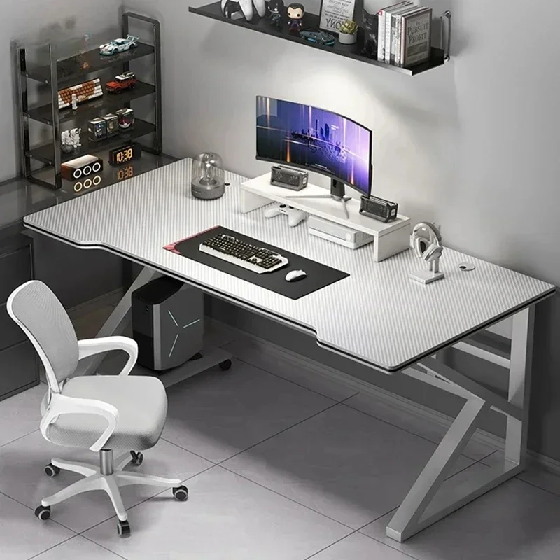 Simple Modern Desktop Computer Desks Home Ergonomic Office Desks Bedroom Study And Reading Table Live Streaming Gaming Desk