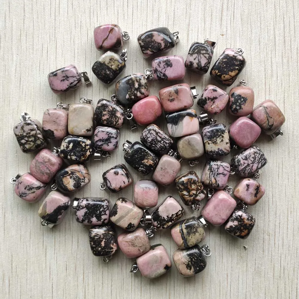 

New Good quality Natural rhodochrosite stone Irregular pendants for jewelry Accessories making 50pcs/lot wholesale free shipping