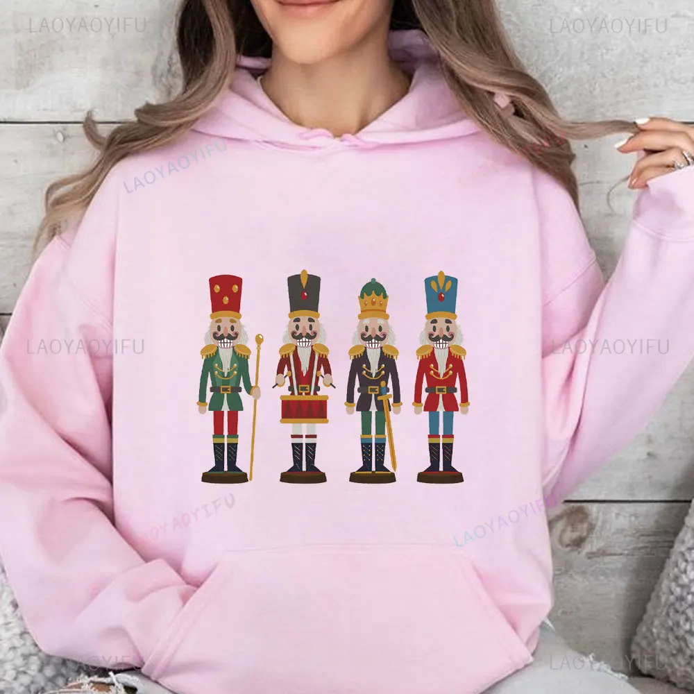 Christmas Nutcracker Sweatshirt Women Xmas Christmas Women Hoodies Sugar Plum Fairy Tops Christmas Gift for Her Holiday Hoody