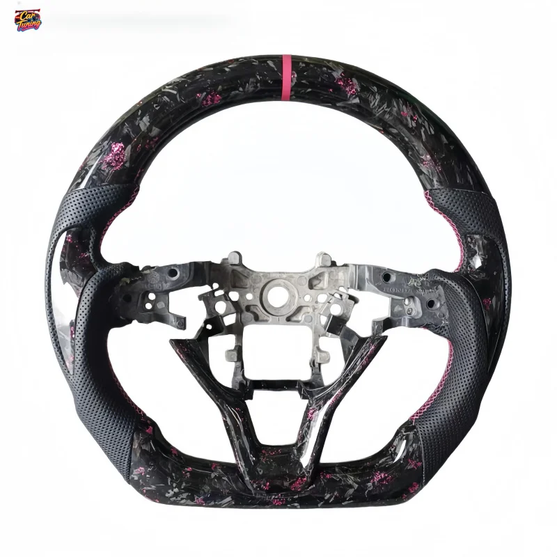 Forged Carbon Fiber Steering Wheel for Honda Accord 10th Gen Custom Performance Interior Without Airbag