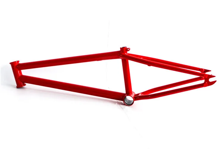 Rangka Sepeda Titanium Bmx Kinerja Tinggi Warna Merah Disesuaikan