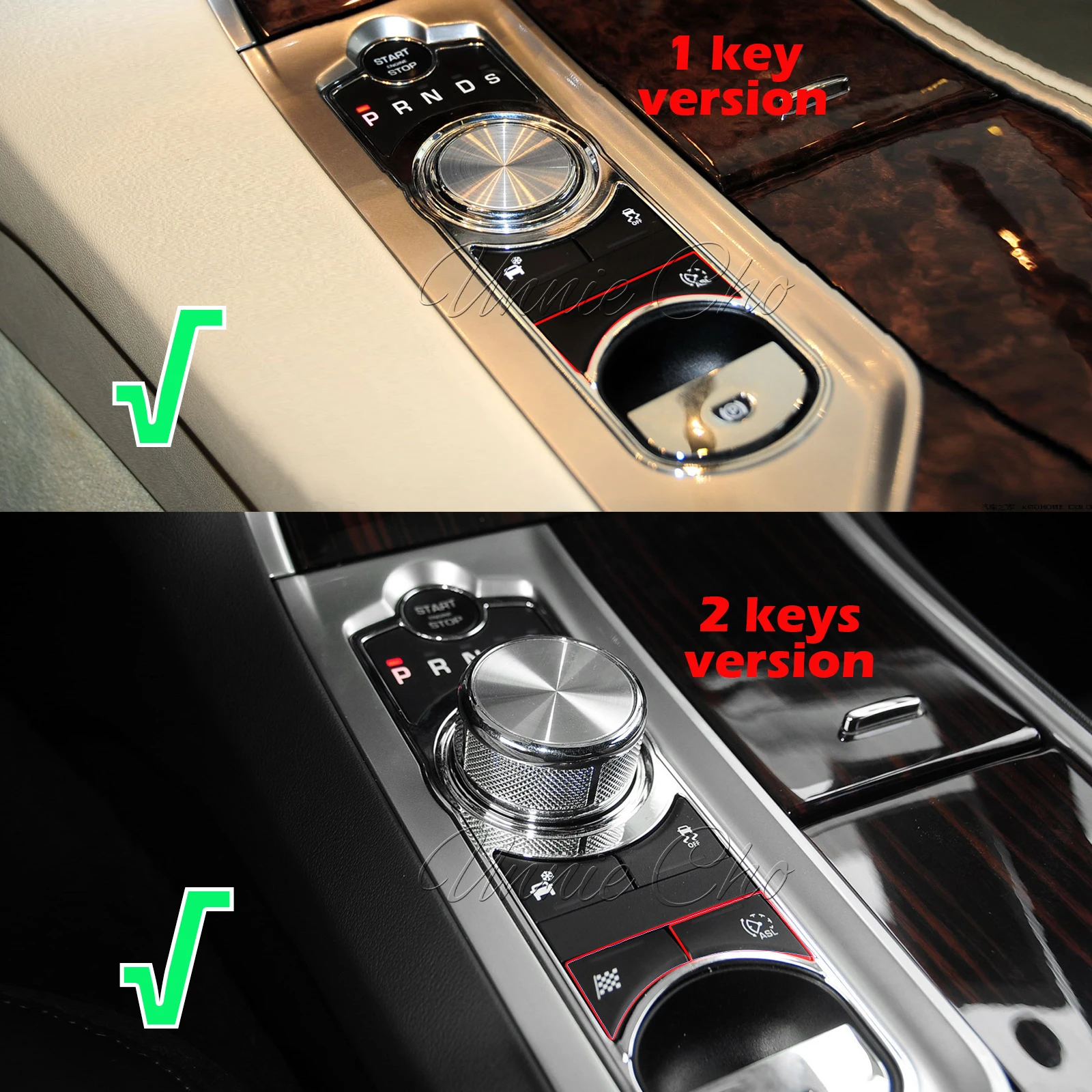 For Jaguar XF Gear Sticker Epoxy Shifter Covers for X250 2013 2014 2015 Black Starter Button Decals XF Car Accessories 2012