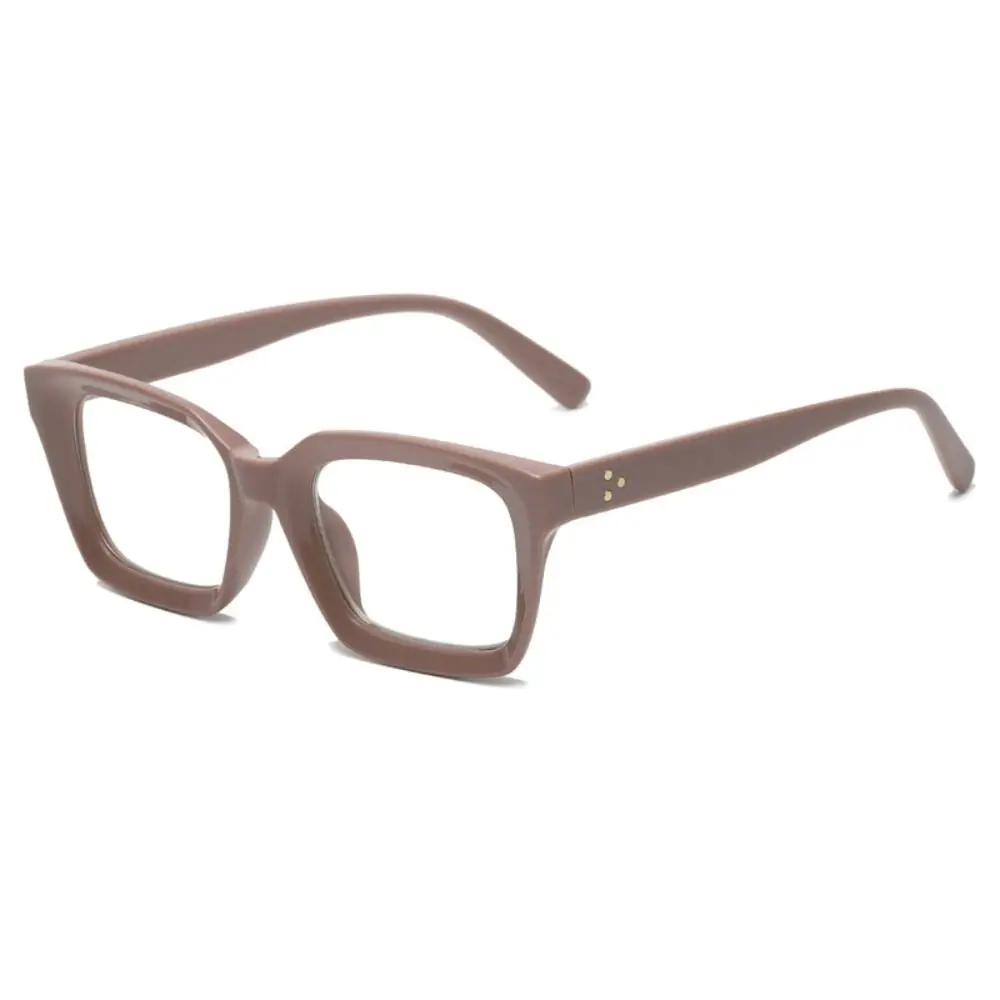 Gafas de lectura transparentes antirayos azules, gafas Retro de rayas de madera para presbicia, gafas ligeras de forma cuadrada con montura grande