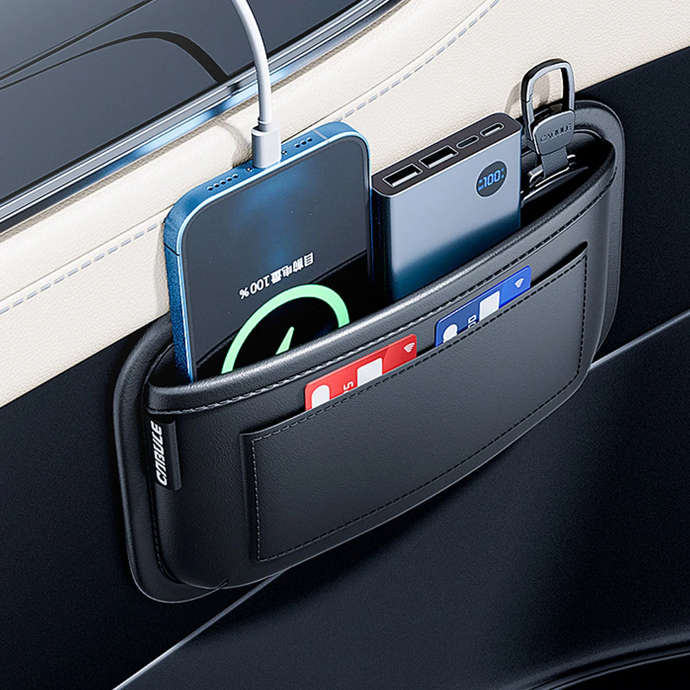 Multi-functional Receipts Card Car Organizer Storage Bag Interior Accessories Car Seat Side Pocket Organizer Purse Bag