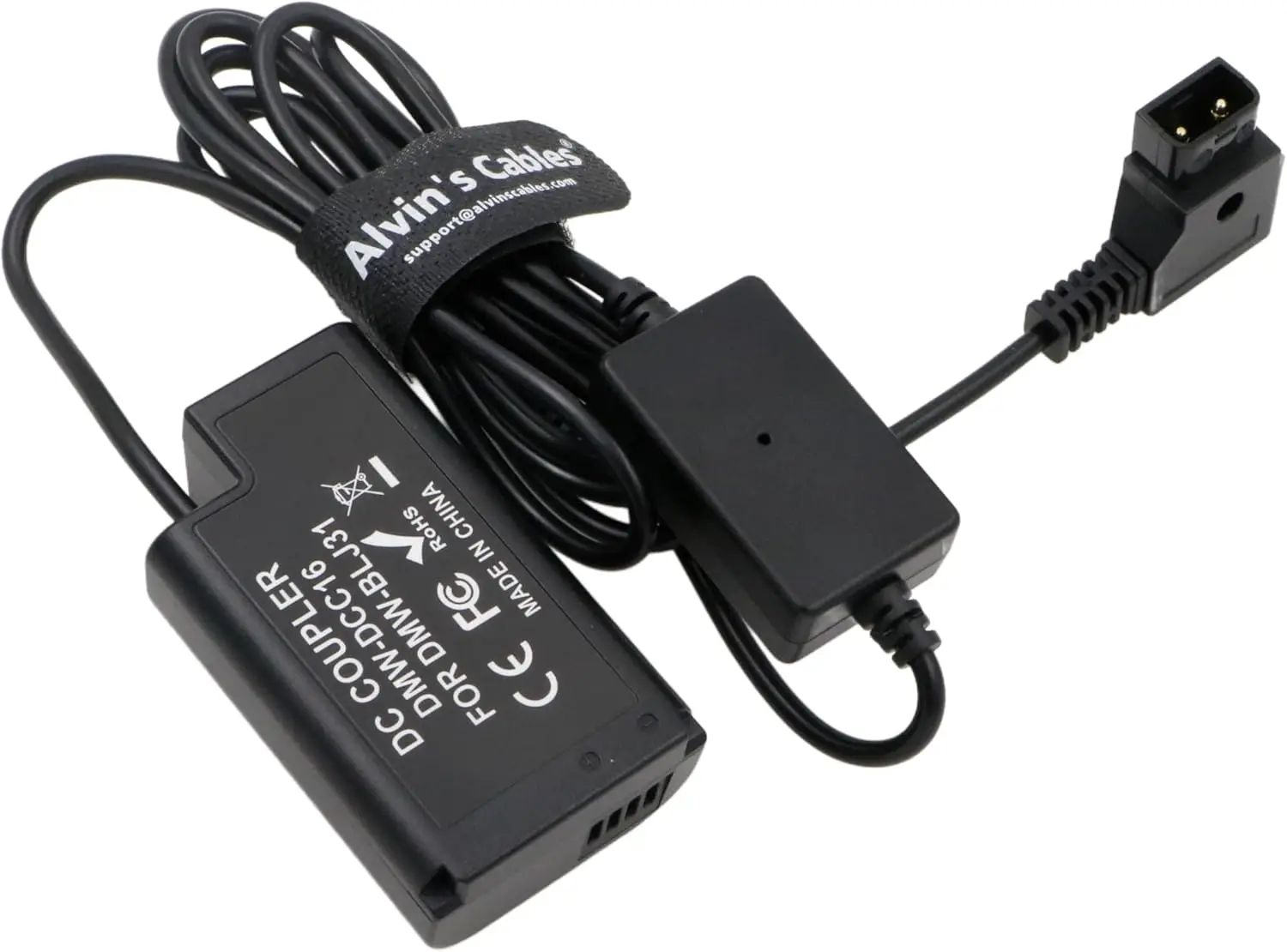 Alvin’s Cables DMW-DCC16 DMW-BLJ31 Dummy Battery to D-tap DC Coupler Power Cable for Panasonic Lumix S1 S1M S1R S1RM S1H Mirrorl 5