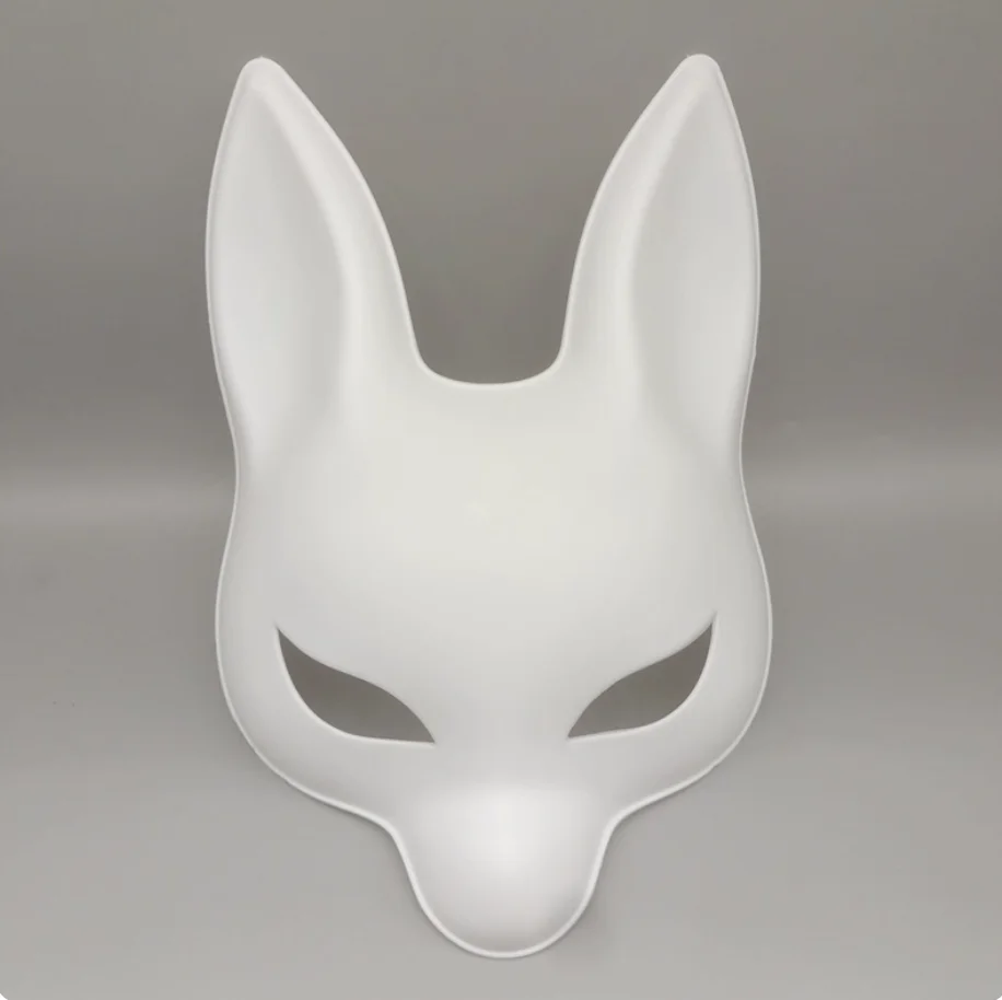 اليابانية أنيمي تأثيري الثعلب قناع القط أرنب هالوين حفلة عيد الميلاد الدعامة هدية للأطفال بنين بنات DIY أقنعة تنكرية